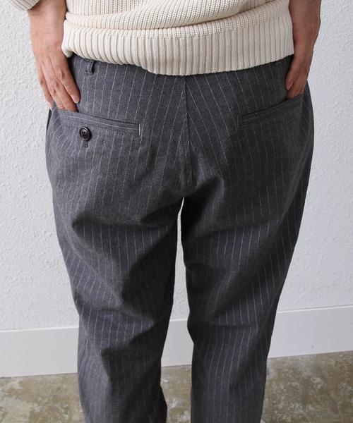 coen（コーエン）の「ワンタックストライプゴムイージーパンツ（その他パンツ・メンズ・ダークグレー/ネイビー・X-LARGE/LARGE/MEDIUM/SMALL）」の5枚目の写真