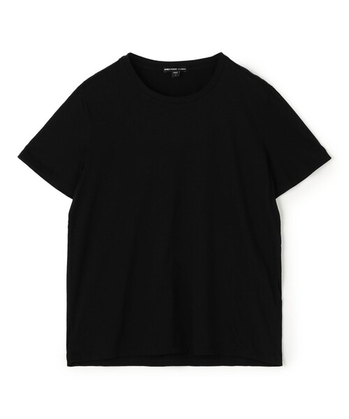 JAMES PERSE(ジェームスパース)の「リュクスジャージー クルーネック Tシャツ WELJ3263(Tシャツ/カットソー・レディース・ブラック/ホワイト・0/1)」の1枚目の写真