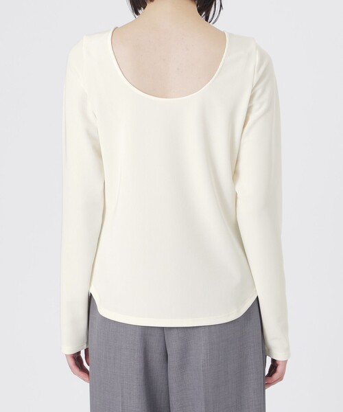 LOVELESS（ラブレス）の「コードピケバックオープントップス（Tシャツ/カットソー・レディース・ベージュ系その他/ホワイト系その他/ブラック・36）」の21枚目の写真