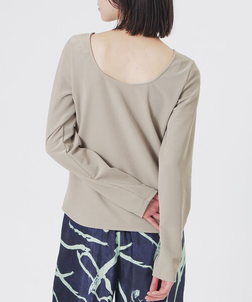 LOVELESS（ラブレス）の「コードピケバックオープントップス（Tシャツ/カットソー・レディース・ベージュ系その他/ホワイト系その他/ブラック・36）」の3枚目の写真