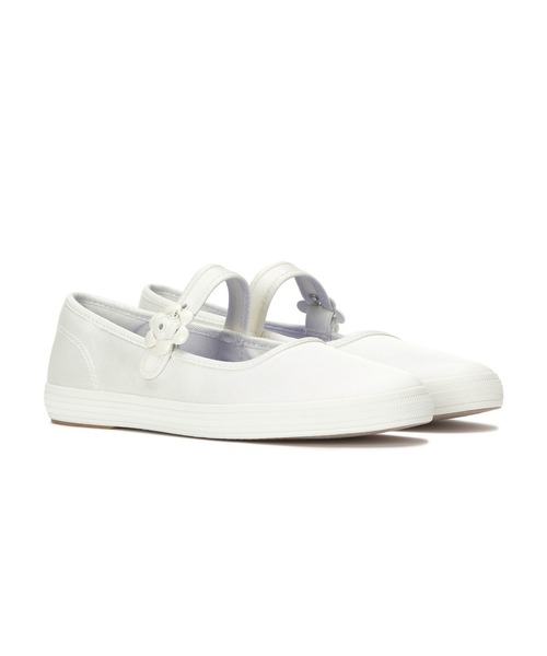 Keds(ケッズ)の「Keds ケッズ メイジー メリー ジェーン グログラン ホワイト(スニーカー・レディース・ホワイト・23.0cm/22.5cm/23.5cm/24.0cm/24.5cm/25.0cm)」の1枚目の写真