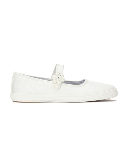 Keds(ケッズ)の「Keds ケッズ メイジー メリー ジェーン グログラン ホワイト(スニーカー・レディース・ホワイト・23.0cm/22.5cm/23.5cm/24.0cm/24.5cm/25.0cm)」の4枚目の写真