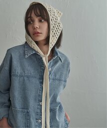 notch.（ノッチ）の「透かし編みトライアングルストール（その他小物）」