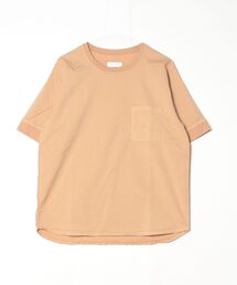 quadro | 裏毛風二重織ストレッチポケ付きクルー(Tシャツ/カットソー)