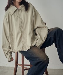 goocy（グースィー）の「【ウォッシャブル】Fレザーバルーンジャケット（ブルゾン）」