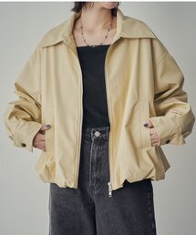 goocy（グースィー）の「【ウォッシャブル】Fレザーバルーンジャケット（ブルゾン）」