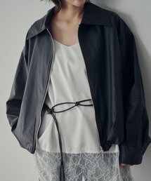 goocy（グースィー）の「【ウォッシャブル】Fレザーバルーンジャケット（ブルゾン）」