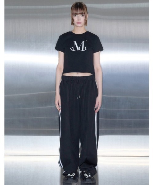 MUCENT(ムセント)の「A'GEM/9 × .kom 『MUCENT/ムセント』 RAKAN SIDE LINE STRING WIDE PANTS UNISEX/サイドラインストリングワイド パンツ(その他パンツ・レディース・ブラック・FREE)」の4枚目の写真