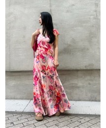 Desigual × EGONLAB】デニム風素材のアシンメトリーロングドレス 2026