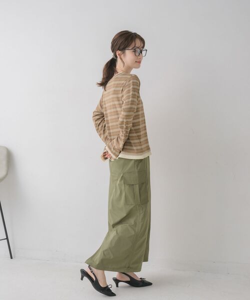 RETRO GIRL（レトロガール）の「アソートヘンリーネックTEE（Tシャツ/カットソー・レディース・ホワイト系その他/ブラウン系その他3/ブラック・FREE）」の14枚目の写真