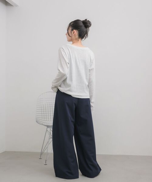 RETRO GIRL（レトロガール）の「アソートヘンリーネックTEE（Tシャツ/カットソー・レディース・ホワイト系その他/ブラウン系その他3/ブラック・FREE）」の20枚目の写真