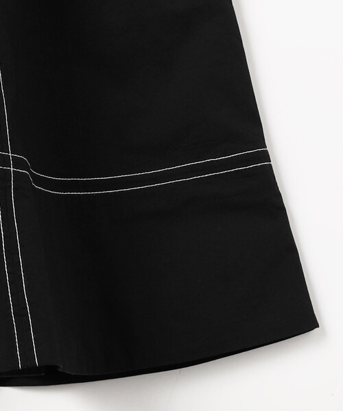 GANNI（ガニー）の「GANNI/ガニー Stretch Cotton A-line Long Dress / A1030138 / ストレッチコットン Aライン ロングワンピース（ワンピース・レディース・ブラック・36）」の5枚目の写真