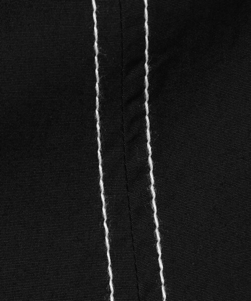 GANNI（ガニー）の「GANNI/ガニー Stretch Cotton A-line Long Dress / A1030138 / ストレッチコットン Aライン ロングワンピース（ワンピース・レディース・ブラック・36）」の7枚目の写真