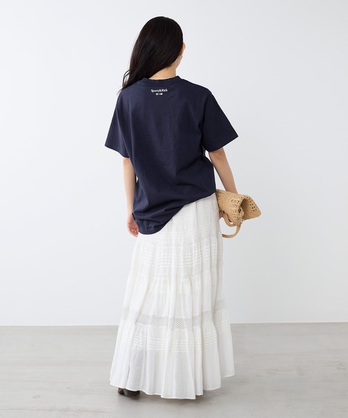 SPORTY&RICH（スポーティアンドリッチ）の「【SPORTY & RICH】Yankees Ivy ロゴプリントTシャツ（Tシャツ/カットソー・レディース・ダークネイビー・S）」の8枚目の写真