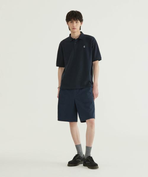 COVERNAT(カバーナット)の「CロゴクールピケTシャツダークネイビー(ポロシャツ・メンズ・その他・X-SMALL/SMALL/MEDIUM/LARGE/X-LARGE/XX-LARGE)」の6枚目の写真
