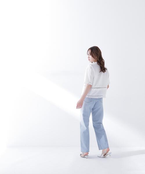 NATURAL BEAUTY BASIC(ナチュラルビューティーベーシック)の「レーストリンミングシャツ(シャツ/ブラウス・レディース・ブラック/オフホワイト・FREE)」の17枚目の写真