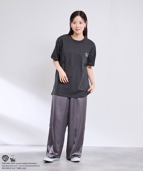 Tom&Jerry(トムアンドジェリー)の「【TOM&JERRY/トムアンドジェリー 】サガラ刺繍 バックデザイン クルーネック 半袖Tシャツ(Tシャツ/カットソー・メンズ・ブルーグリーン/グレイッシュベージュ/オフホワイト/スミクロ・S/M/L/XL)」の11枚目の写真