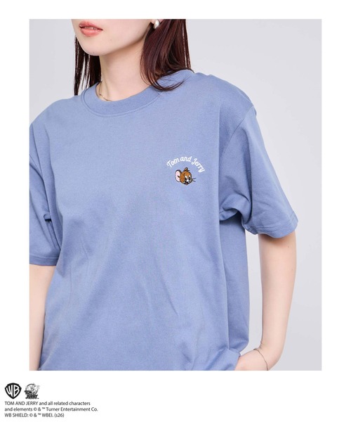 Tom&Jerry(トムアンドジェリー)の「【TOM&JERRY/トムアンドジェリー 】サガラ刺繍 バックデザイン クルーネック 半袖Tシャツ(Tシャツ/カットソー・メンズ・ブルーグリーン/グレイッシュベージュ/オフホワイト/スミクロ・S/M/L/XL)」の15枚目の写真