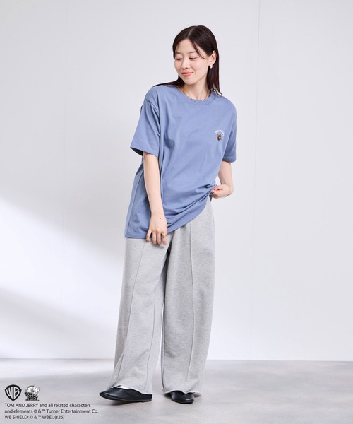 Tom&Jerry(トムアンドジェリー)の「【TOM&JERRY/トムアンドジェリー 】サガラ刺繍 バックデザイン クルーネック 半袖Tシャツ(Tシャツ/カットソー・メンズ・ブルーグリーン/グレイッシュベージュ/オフホワイト/スミクロ・S/M/L/XL)」の16枚目の写真
