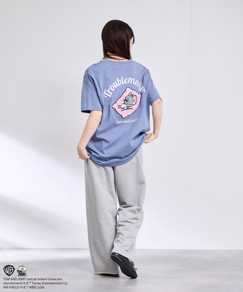 Tom&Jerry(トムアンドジェリー)の「【TOM&JERRY/トムアンドジェリー 】サガラ刺繍 バックデザイン クルーネック 半袖Tシャツ(Tシャツ/カットソー・メンズ・ブルーグリーン/グレイッシュベージュ/オフホワイト/スミクロ・S/M/L/XL)」の17枚目の写真
