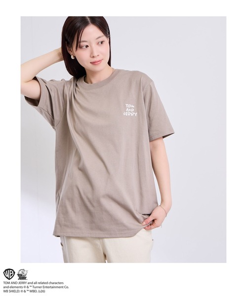 Tom&Jerry(トムアンドジェリー)の「【TOM&JERRY/トムアンドジェリー 】サガラ刺繍 バックデザイン クルーネック 半袖Tシャツ(Tシャツ/カットソー・メンズ・ブルーグリーン/グレイッシュベージュ/オフホワイト/スミクロ・S/M/L/XL)」の18枚目の写真