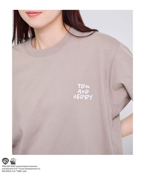 Tom&Jerry(トムアンドジェリー)の「【TOM&JERRY/トムアンドジェリー 】サガラ刺繍 バックデザイン クルーネック 半袖Tシャツ(Tシャツ/カットソー・メンズ・ブルーグリーン/グレイッシュベージュ/オフホワイト/スミクロ・S/M/L/XL)」の20枚目の写真