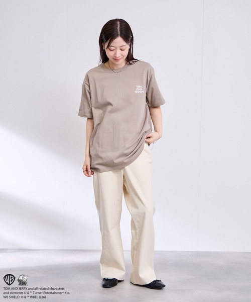 Tom&Jerry(トムアンドジェリー)の「【TOM&JERRY/トムアンドジェリー 】サガラ刺繍 バックデザイン クルーネック 半袖Tシャツ(Tシャツ/カットソー・メンズ・ブルーグリーン/グレイッシュベージュ/オフホワイト/スミクロ・S/M/L/XL)」の21枚目の写真