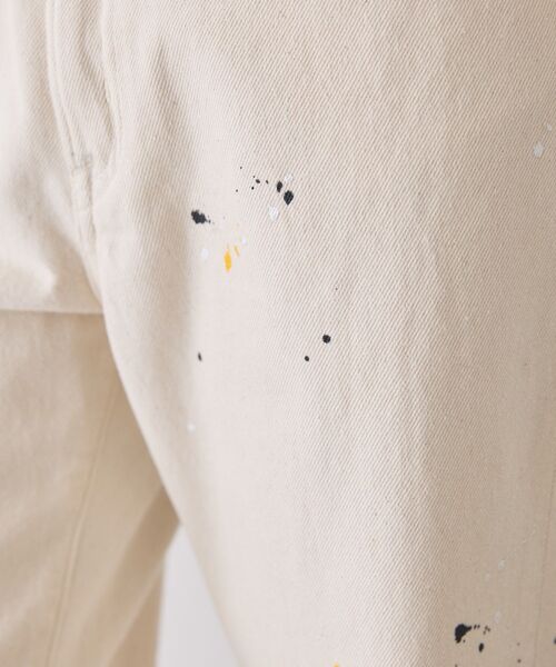 AMERICAN HOLIC（アメリカンホリック）の「ルーズストレートペイントデニム（デニムパンツ・レディース・インディゴブルー/ライトインディゴブルー/ホワイト・M/S/L）」の11枚目の写真