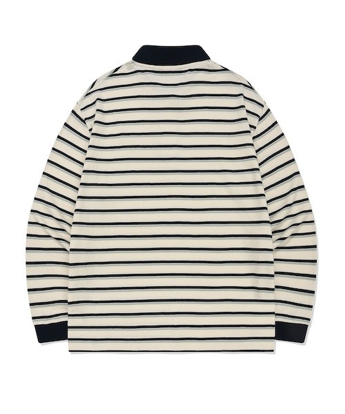 Wacky WiLLy(ワッキーウィリー)の「WOMEN'S RUGBY STRIPED LONG SLEEVE(Tシャツ/カットソー・レディース・ブルー/ネイビー・FREE)」の11枚目の写真