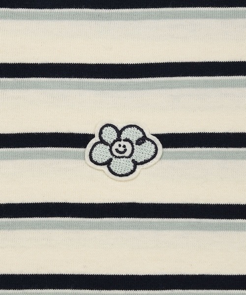 Wacky WiLLy(ワッキーウィリー)の「WOMEN'S RUGBY STRIPED LONG SLEEVE(Tシャツ/カットソー・レディース・ブルー/ネイビー・FREE)」の9枚目の写真