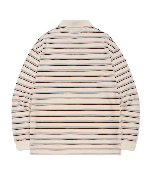 Wacky WiLLy(ワッキーウィリー)の「WOMEN'S RUGBY STRIPED LONG SLEEVE(Tシャツ/カットソー・レディース・ブルー/ネイビー・FREE)」の6枚目の写真