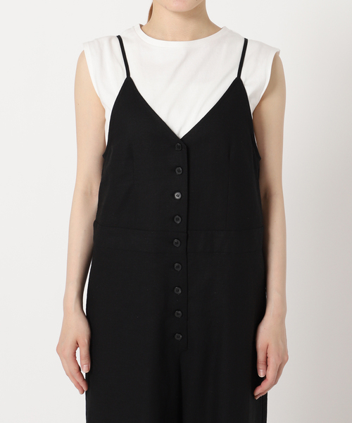 JOURNAL STANDARD relume（ジャーナルスタンダード　レリューム）の「《WEB限定追加/2枚セット》手洗い可 / タンクトップ付きキャミサロペット（サロペット/オーバーオール・レディース・ブルー/ブラック・FREE）」の18枚目の写真