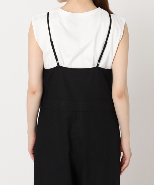 JOURNAL STANDARD relume（ジャーナルスタンダード　レリューム）の「《WEB限定追加/2枚セット》手洗い可 / タンクトップ付きキャミサロペット（サロペット/オーバーオール・レディース・ブルー/ブラック・FREE）」の19枚目の写真