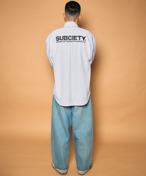Subciety(サブサエティ)の「Stripe shirt(シャツ/ブラウス・メンズ・ブルー/イエロー/ブラック/ホワイト・SMALL/X-LARGE/LARGE/MEDIUM)」の5枚目の写真