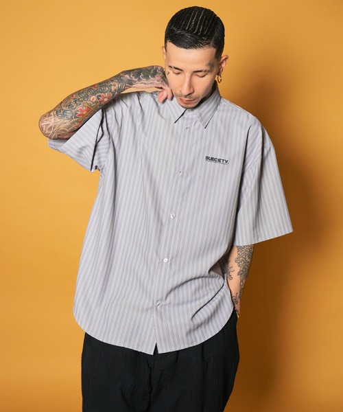 Subciety(サブサエティ)の「Stripe shirt(シャツ/ブラウス・メンズ・ブルー/イエロー/ブラック/ホワイト・SMALL/X-LARGE/LARGE/MEDIUM)」の7枚目の写真