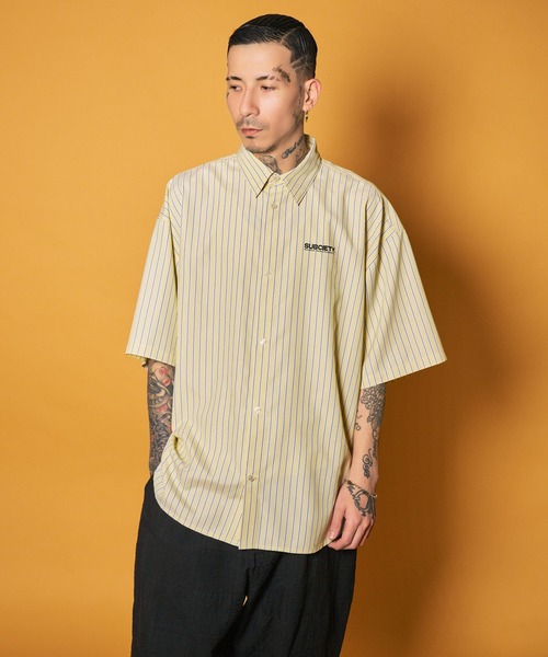 Subciety(サブサエティ)の「Stripe shirt(シャツ/ブラウス・メンズ・ブルー/イエロー/ブラック/ホワイト・SMALL/X-LARGE/LARGE/MEDIUM)」の17枚目の写真