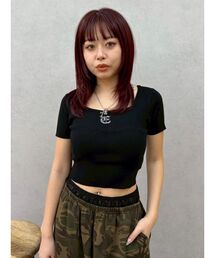 EVRIS | ワンポイントビジューチェーンサマーニットトップス(ニット/セーター)