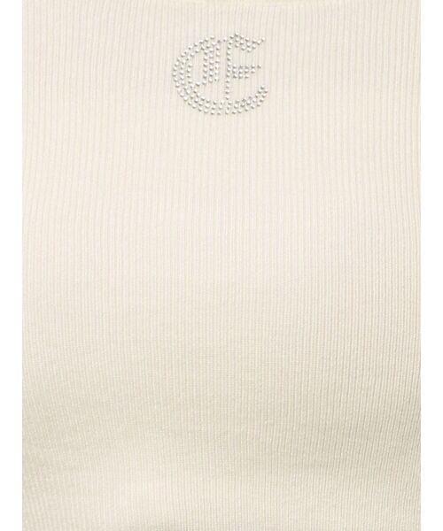 EVRIS（エヴリス）の「【着用動画あり！】ワンポイントビジューチェーンサマーニットトップス（ニット/セーター・レディース・ピンク/ブラック/ホワイト・FREE）」の18枚目の写真