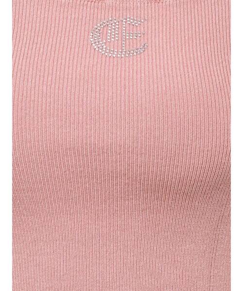 EVRIS（エヴリス）の「【着用動画あり！】ワンポイントビジューチェーンサマーニットトップス（ニット/セーター・レディース・ピンク/ブラック/ホワイト・FREE）」の19枚目の写真