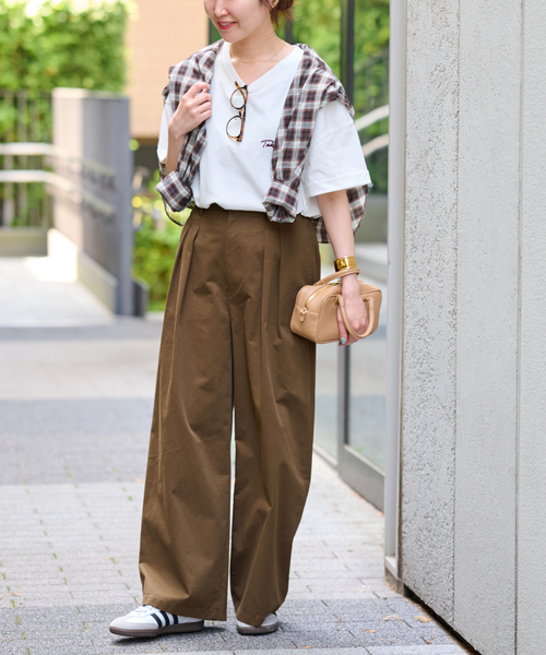 JOURNAL STANDARD relume(ジャーナルスタンダード レリューム)の「《追加》刺繍ロゴハーフスリーブT(Tシャツ/カットソー・レディース・グレー/ブラウン/ホワイト・FREE)」の20枚目の写真