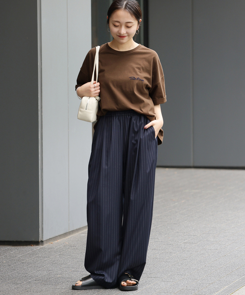 JOURNAL STANDARD relume(ジャーナルスタンダード レリューム)の「《追加》刺繍ロゴハーフスリーブT(Tシャツ/カットソー・レディース・グレー/ブラウン/ホワイト・FREE)」の15枚目の写真