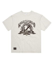 スウェグバー3592 アンカー オーバーサイズ オートミール 半袖Tシャツ