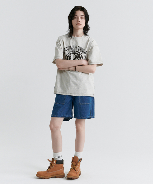 MAGOODGAN（メックウッドガン）の「スウェグバー3592 アンカー オーバーサイズ オートミール 半袖Tシャツ（Tシャツ/カットソー・レディース・その他・SMALL/MEDIUM/LARGE/X-LARGE）」の4枚目の写真