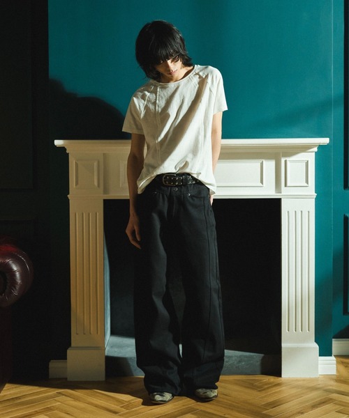 Camphor wood(カンファーウッド)の「RAGLAN SEAM SLUB JUST TEE / ラグランシームスラブTシャツ(Tシャツ/カットソー・メンズ・ブラック/ホワイト・LARGE/MEDIUM/SMALL)」の12枚目の写真