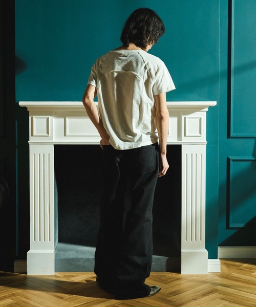 Camphor wood(カンファーウッド)の「RAGLAN SEAM SLUB JUST TEE / ラグランシームスラブTシャツ(Tシャツ/カットソー・メンズ・ブラック/ホワイト・LARGE/MEDIUM/SMALL)」の13枚目の写真