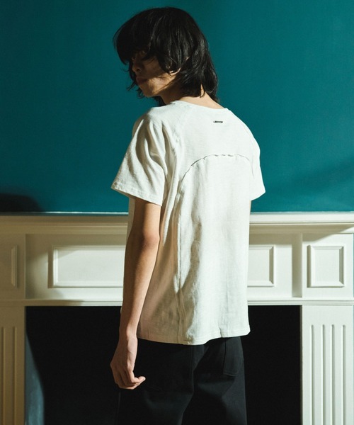 Camphor wood(カンファーウッド)の「RAGLAN SEAM SLUB JUST TEE / ラグランシームスラブTシャツ(Tシャツ/カットソー・メンズ・ブラック/ホワイト・LARGE/MEDIUM/SMALL)」の19枚目の写真