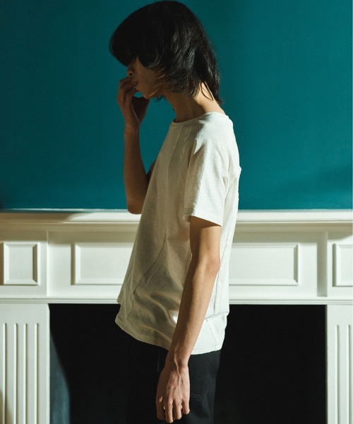 Camphor wood(カンファーウッド)の「RAGLAN SEAM SLUB JUST TEE / ラグランシームスラブTシャツ(Tシャツ/カットソー・メンズ・ブラック/ホワイト・LARGE/MEDIUM/SMALL)」の20枚目の写真