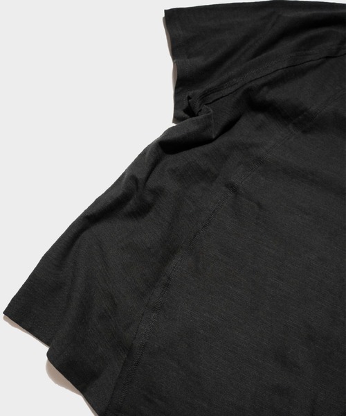 Camphor wood(カンファーウッド)の「RAGLAN SEAM SLUB JUST TEE / ラグランシームスラブTシャツ(Tシャツ/カットソー・メンズ・ブラック/ホワイト・LARGE/MEDIUM/SMALL)」の5枚目の写真