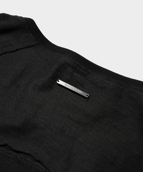 Camphor wood(カンファーウッド)の「RAGLAN SEAM SLUB JUST TEE / ラグランシームスラブTシャツ(Tシャツ/カットソー・メンズ・ブラック/ホワイト・LARGE/MEDIUM/SMALL)」の9枚目の写真
