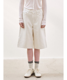 cotton half pants (ivory)